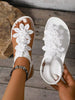 Women's Floral Decor Cute Open Toe Design Summer Fairy Tale Style Vacation Sandals