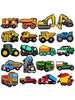 20pcs New Construction Vehicle Series PVC Shoe Charms - Colorful Shoe Decorations Suitable For Excavator, Bulldozer, Truck Etc., Fit For Shoes And Accessories Party Birthday Gifts, DIY Decor Party Favors, Detachable, Cartoon Bracelet Decor, Holiday Gifts